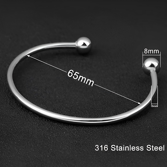 Linx Stainless Steel Open Bangle with Daughter Class of 2025 Graduation Charms